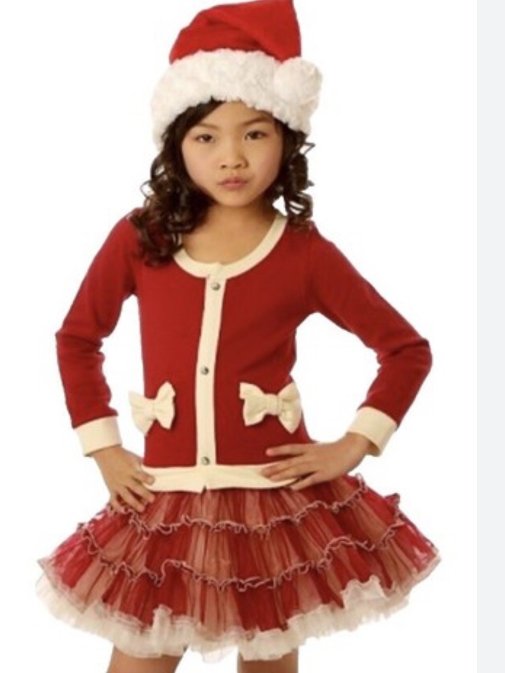 Ooh! La, La! Couture Red and Cream Holiday Tutu Outfit